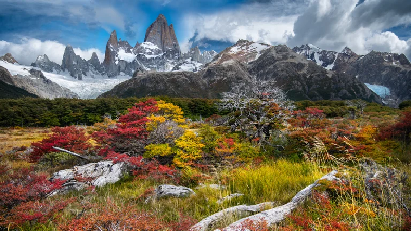 Tại Công viên Quốc gia Los Glaciares, đỉnh Fitz Roy cao 11.020 foot nằm giữa biên giới Argentina và Chile và vẫy gọi những người leo núi, nhiếp ảnh gia và những người đi bộ đường dài.