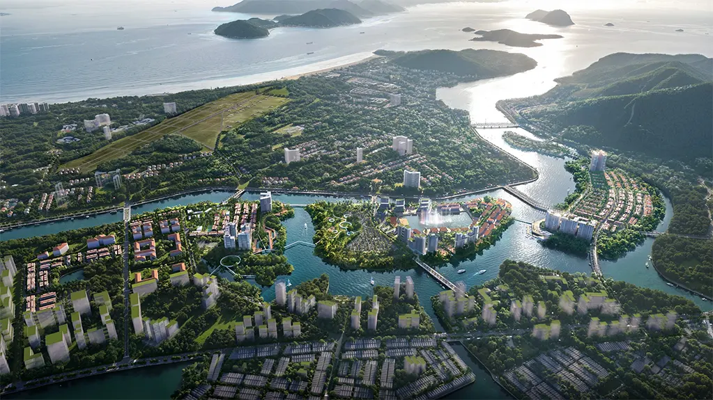 Khu đô thị hỗn hợp Nha Trang dự kiến áp dụng mô hình Sponge City - thành phố bọt biển. - Ảnh: DNCC