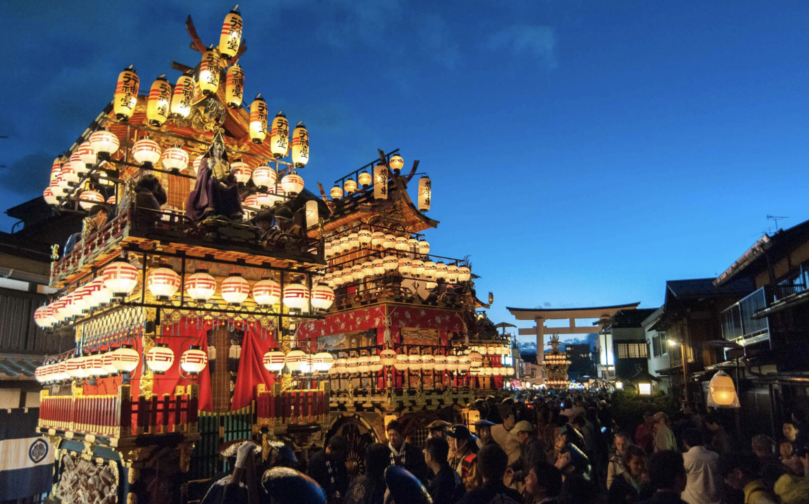 Lễ hội Mùa thu Takayama thanh lịch diễn ra trong hai ngày vào tháng 9 và 10 thu hút hàng nghìn khách du lịchẢNH: JNTO